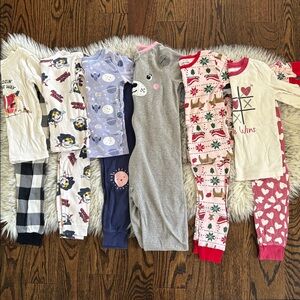 4T Toddler Girl 6 Snug Fit Pajama Sets